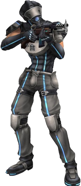 Ff7 Doc Deep-ground Soldier - Final Fantasy Dirge Of Cerberus Shinra (263x599), Png Download