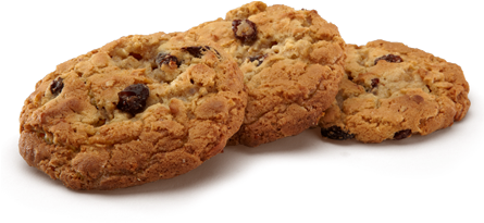 Cookie Png Image Without Background - Raisin Cookies Png (444x320), Png Download