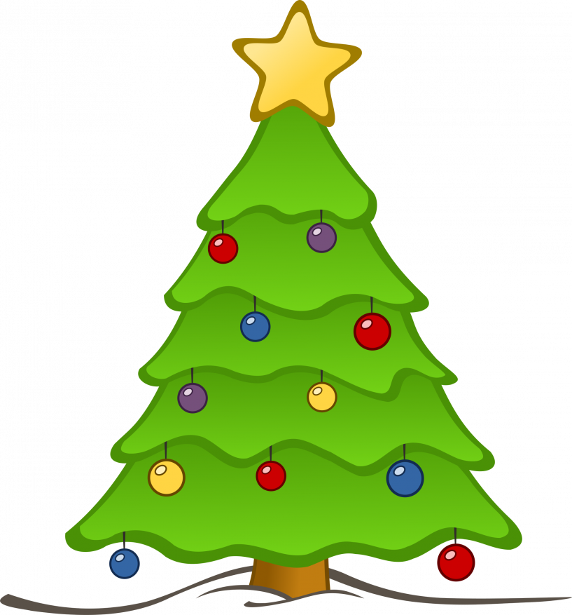Christmas Tree 5'x7'area Rug (817x877), Png Download
