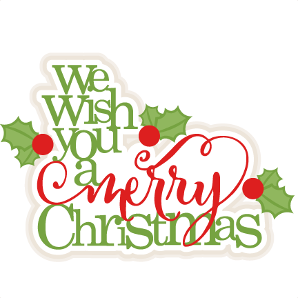 We Wish You A Merry Christmas Scrapbook Title Christmas - We Wish You A Merry Christmas Word Art (432x432), Png Download