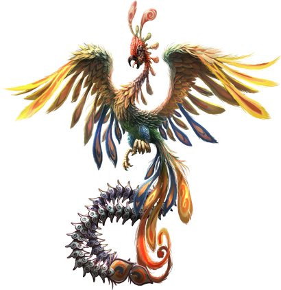 Spectral Phoenix - Vampire Phoenix (410x422), Png Download