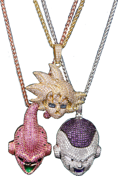 Share This Image - Gold Dragonball Z Pendant (403x600), Png Download