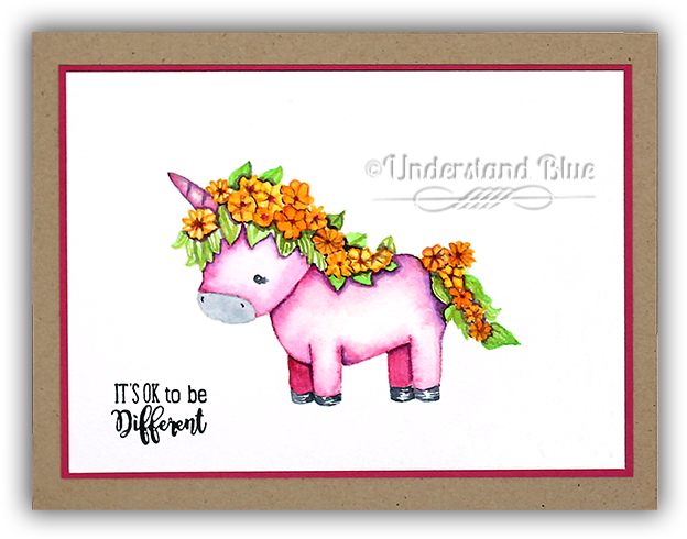 No Line Watercolor Unicorn By Understand Blue - Picture Frame (650x552), Png Download