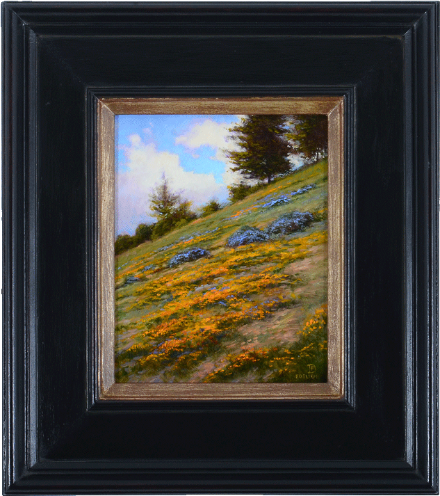 Oil On Board Bush - Picture Frame (720x720), Png Download