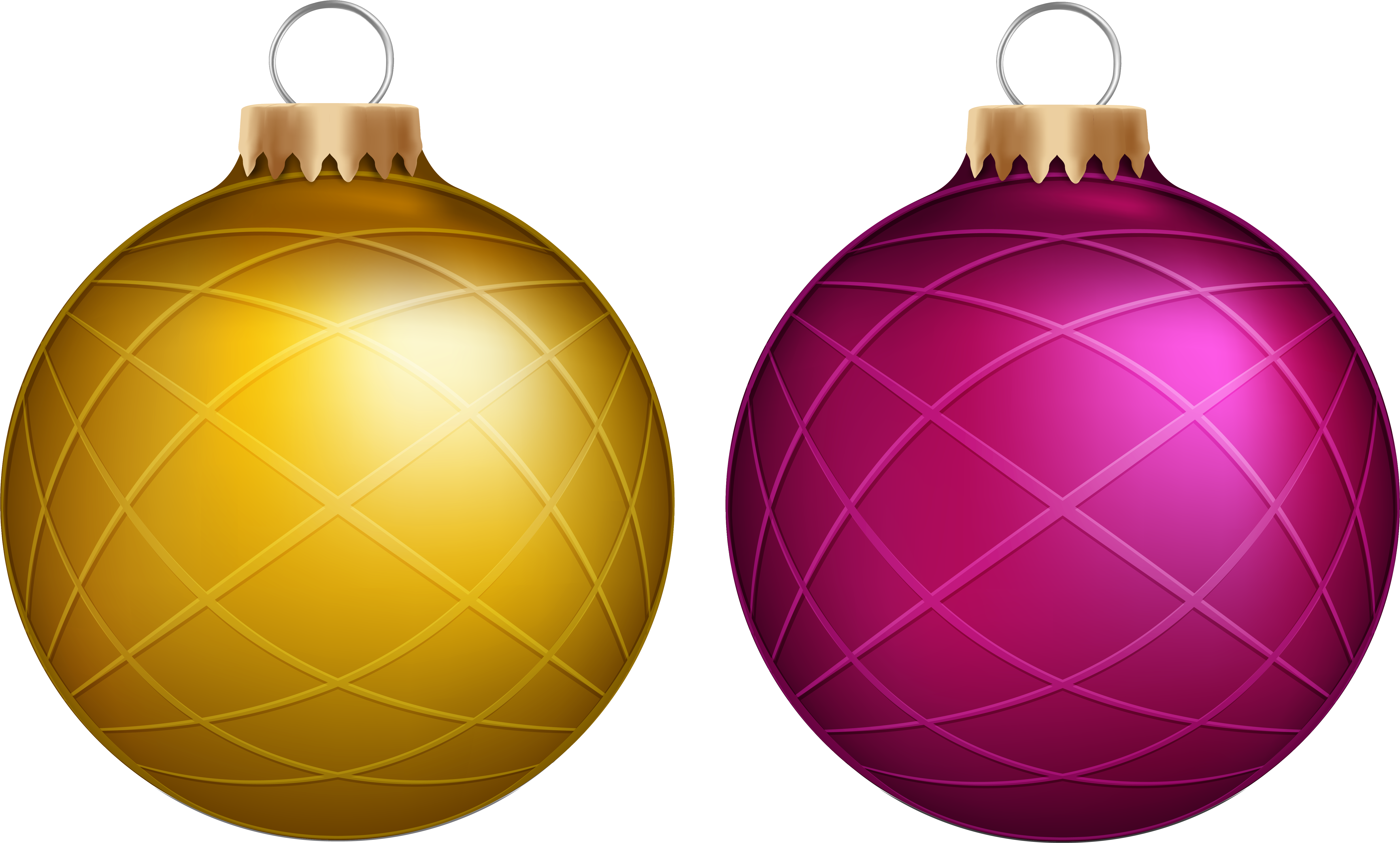 Transparent Library Yellow And Pink Balls Png Clip - Christmas Day (6526x4010), Png Download