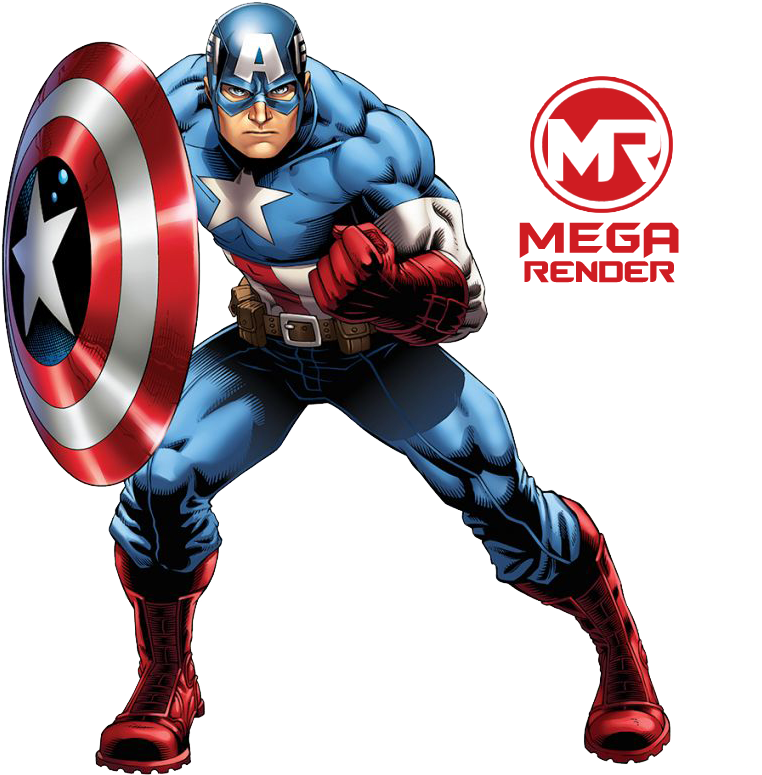 Captain America Png Image - Decoracion Cumpleaños De Capitan America (850x850), Png Download