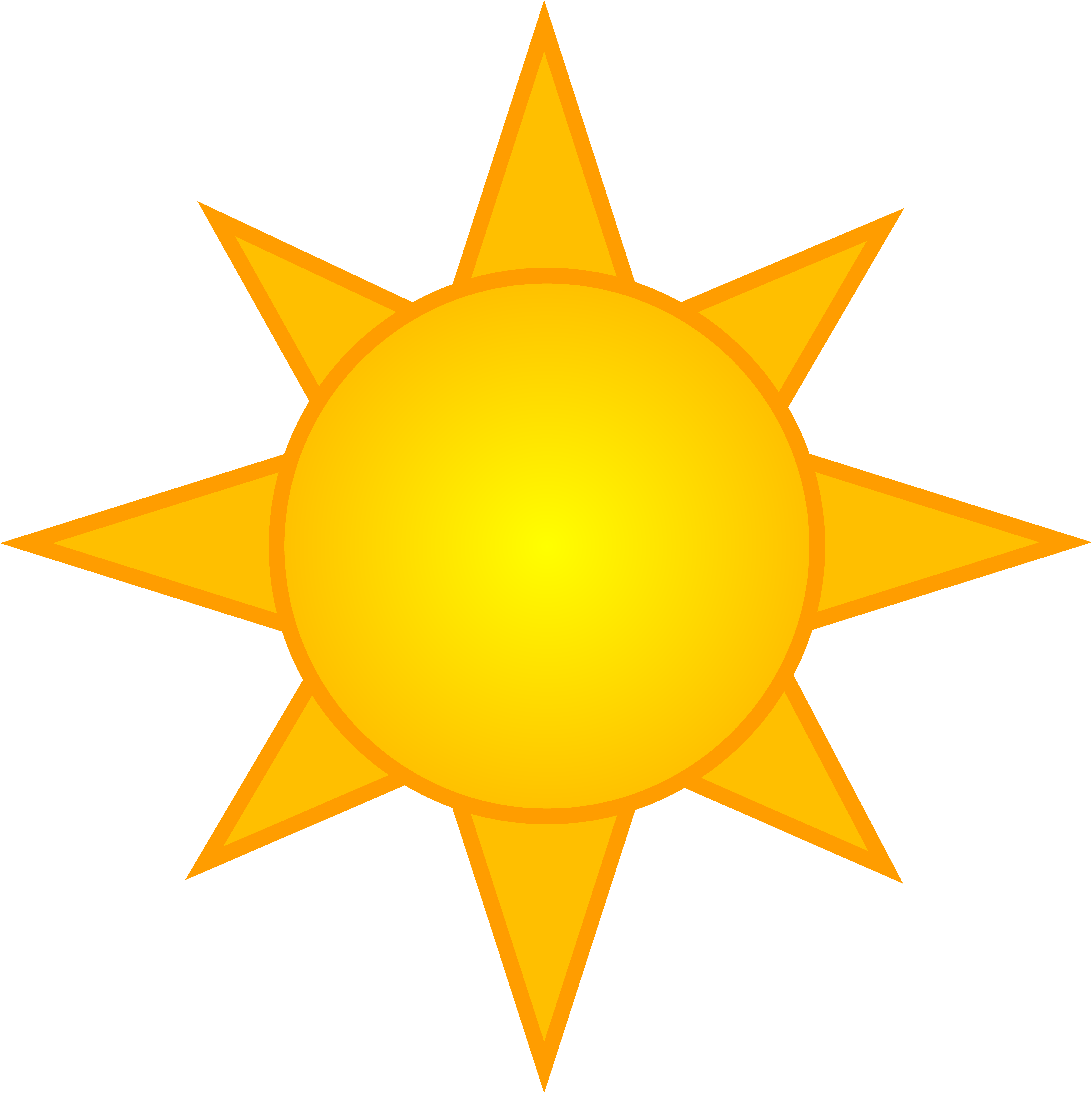 Sun Drawing - Gallery - Yellow Object Clip Art (5789x5793), Png Download