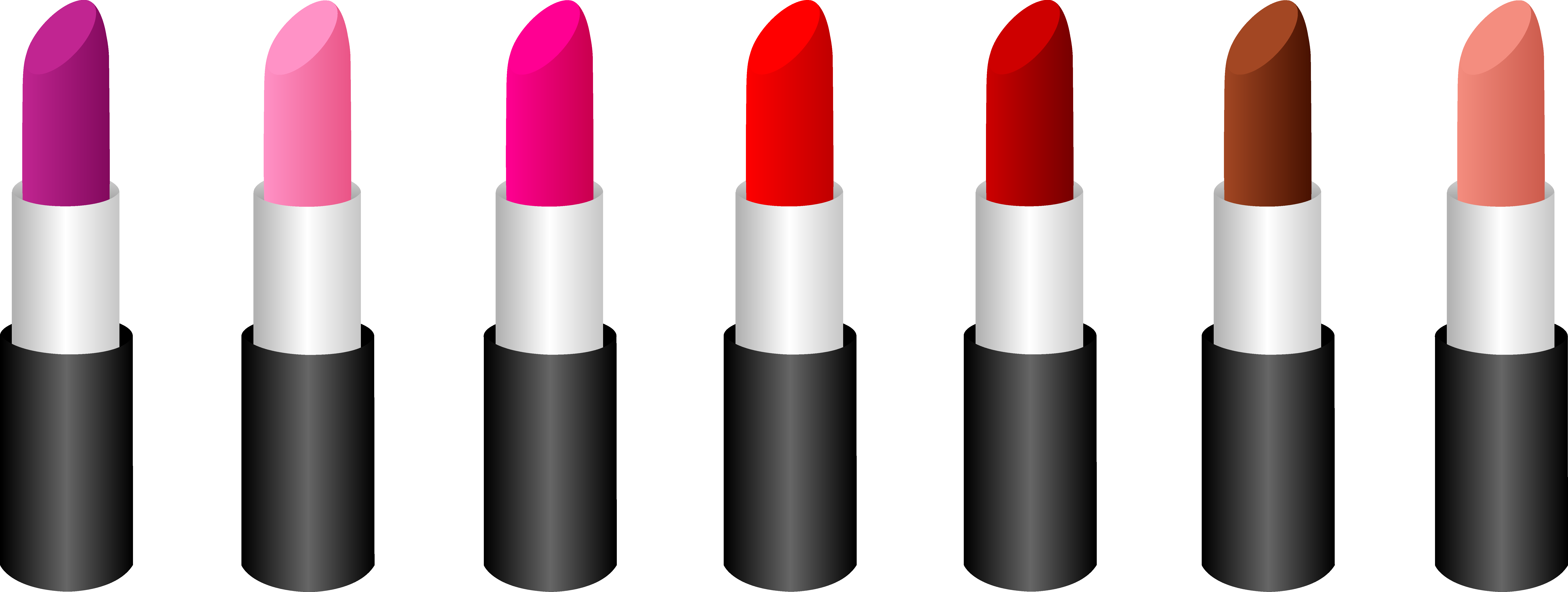 Lipstick Free Clipart Png Transparent Download - Makeup Clipart (8112x3064), Png Download