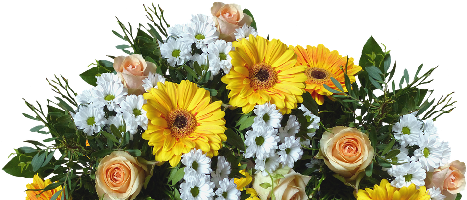 Bouquet Of Flowers, Flowers, Holidays - Bunch Of Flowers Png (689x340), Png Download