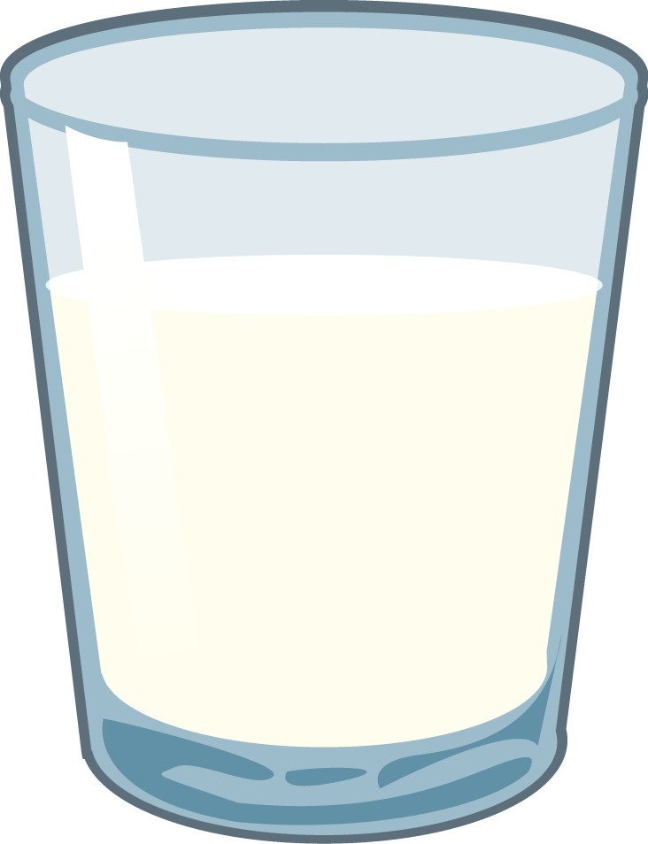 Glass Of Milk - Glass Clipart Png (732x954), Png Download