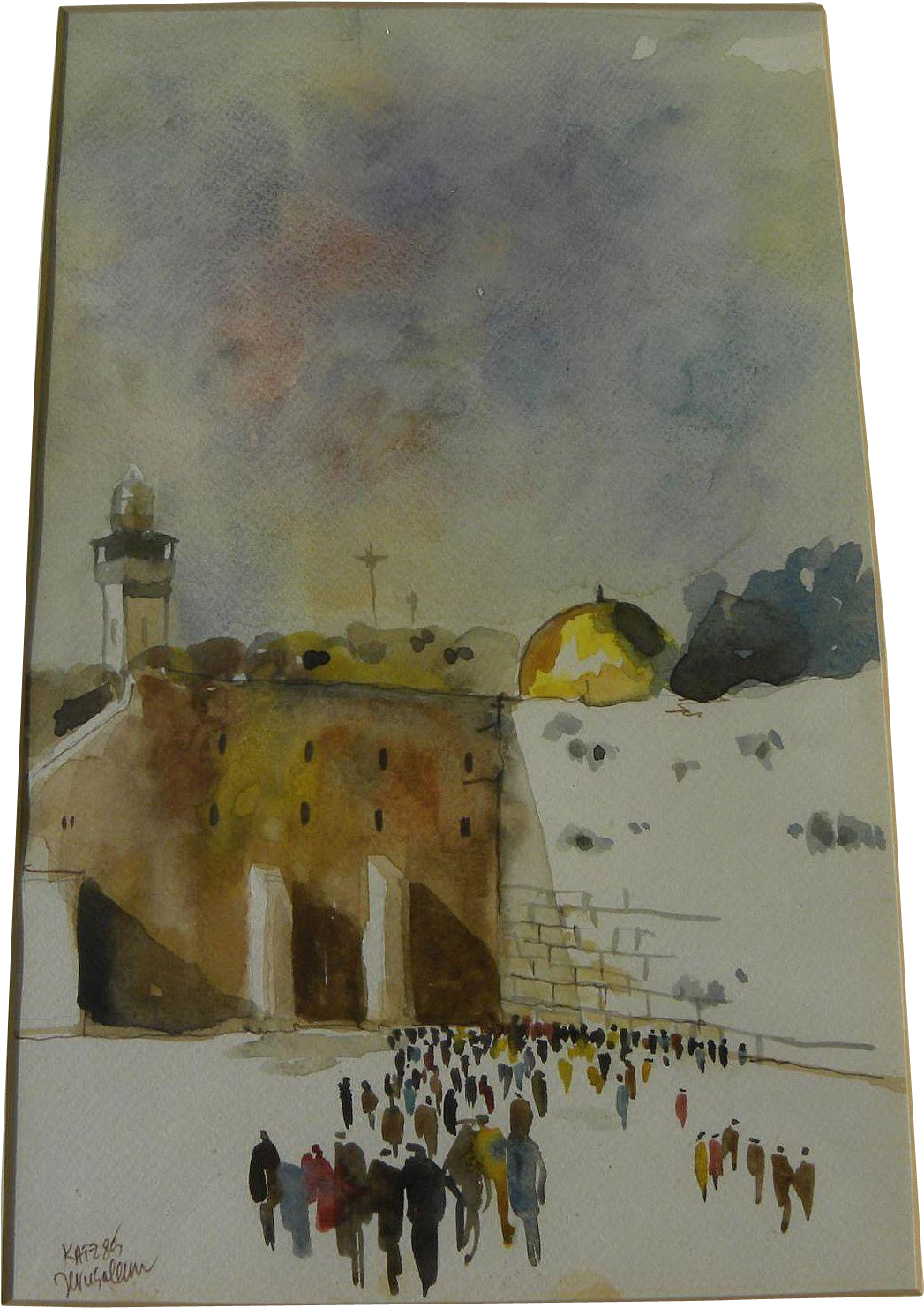 Jerusalem Drawing Watercolor Picture Transparent Library - Jerusalem (1481x1481), Png Download