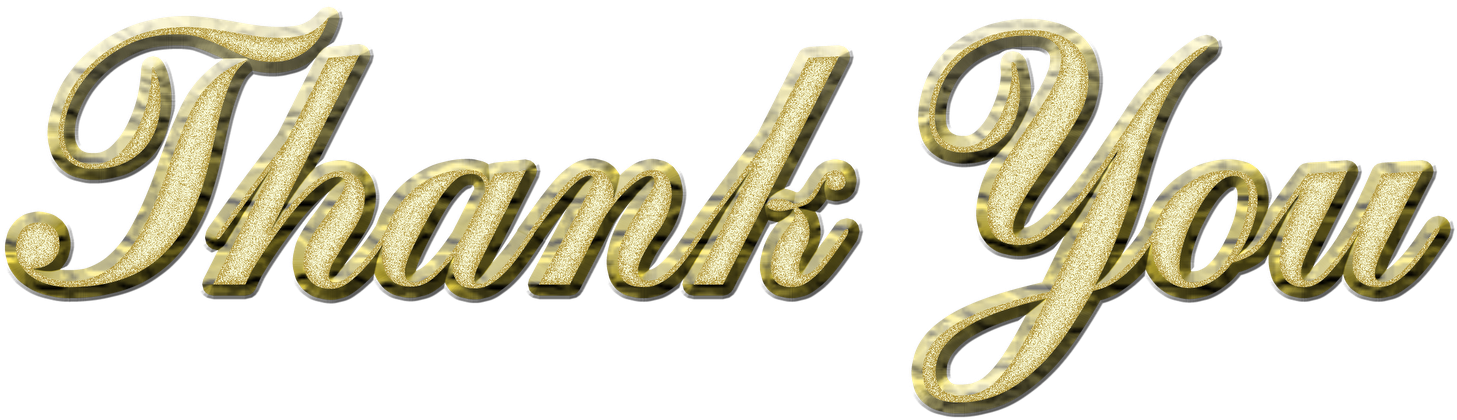 Thank You Gold 1 Coventry - Thank You Gold Transparent (1600x510), Png Download
