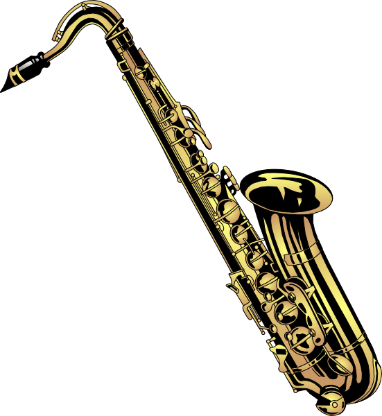 Tenor Saxophone Drawings - Saxophone Clipart (551x600), Png Download
