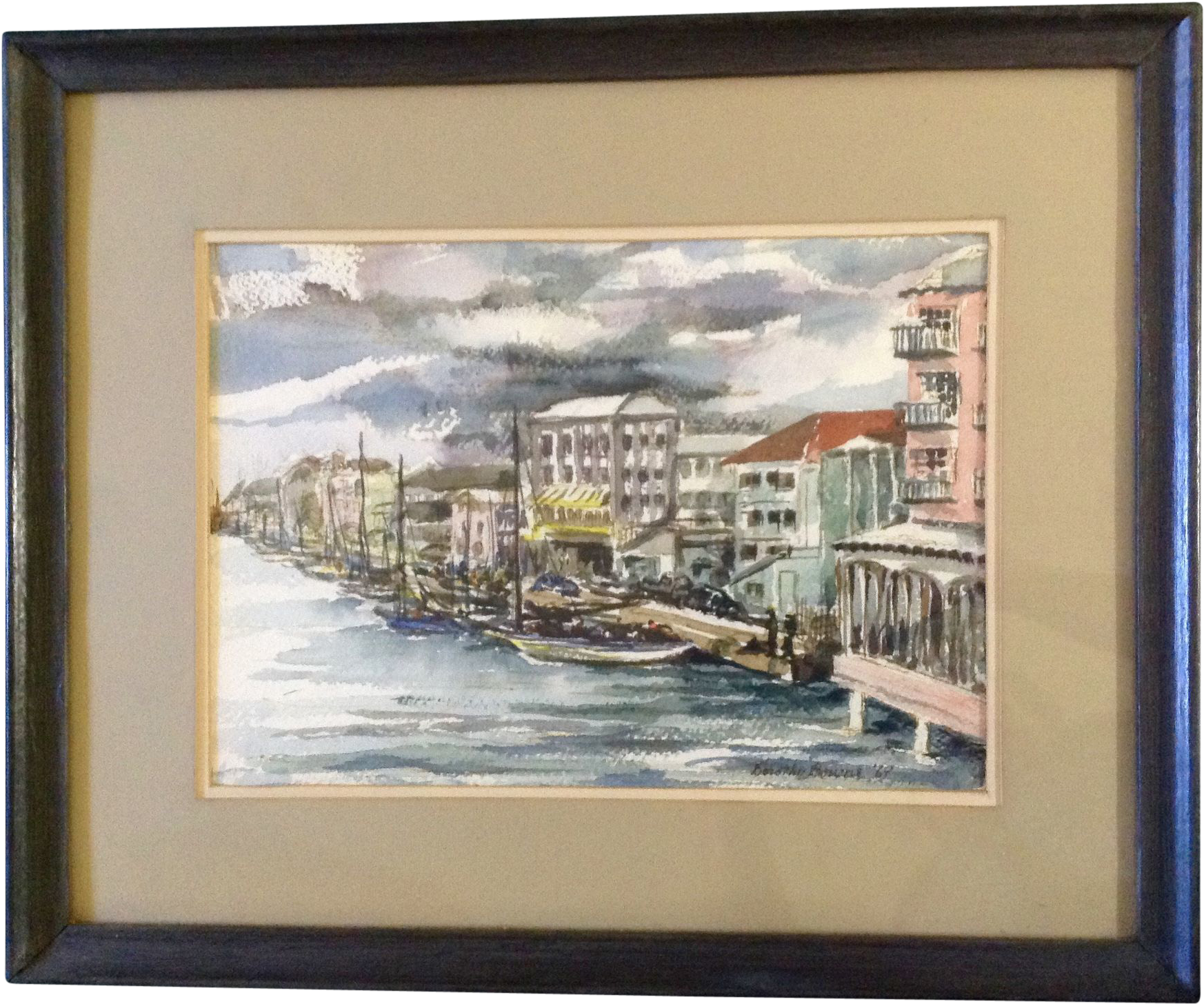 Dorothy Bourne, Painting Warf Street, Nassau Bahamas - Nassau (1745x1745), Png Download