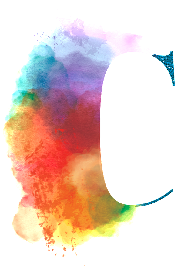 Colorful Brilliant Letter C Transparent Decorative - Poster (1024x1024), Png Download