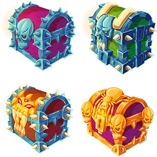 Collection Of Wooden Chests Locked And Bound Iron, - Antique (360x360), Png Download