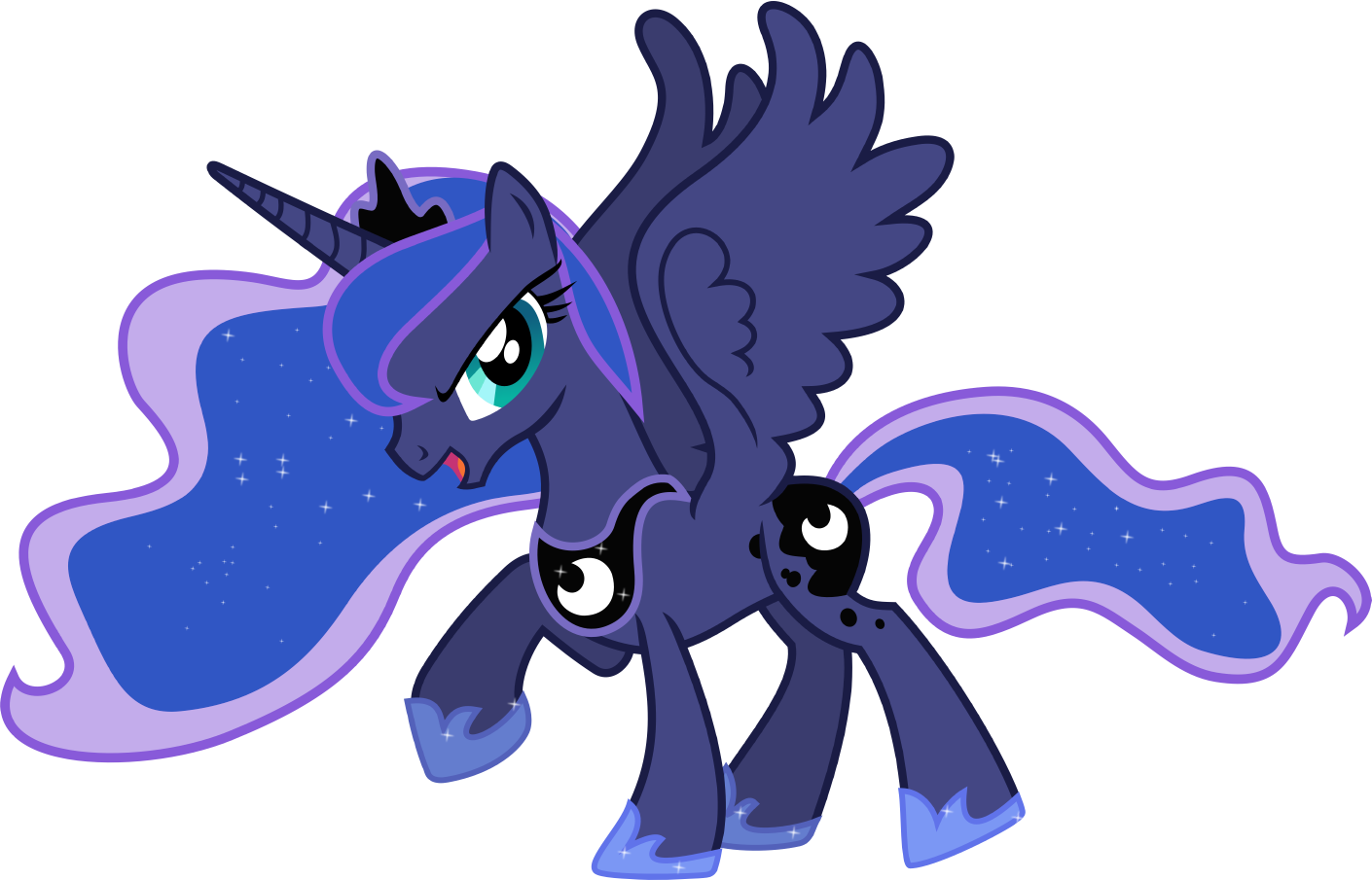 File History - Princesa Luna My Little Pony (1410x905), Png Download