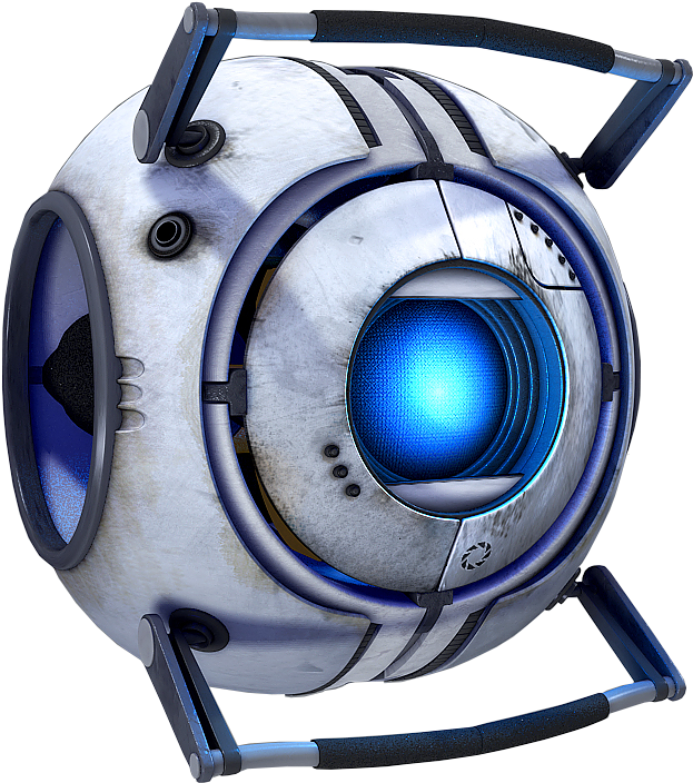 Wheatley - Portal 2 Wheatley Mask (710x768), Png Download