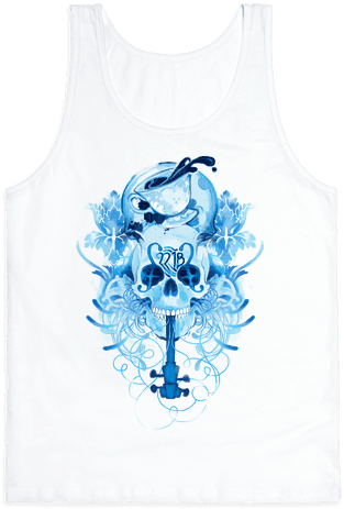 221b Watercolor Sherlock Skull Tank Top - Sherlock Tattoos Bbc (484x484), Png Download