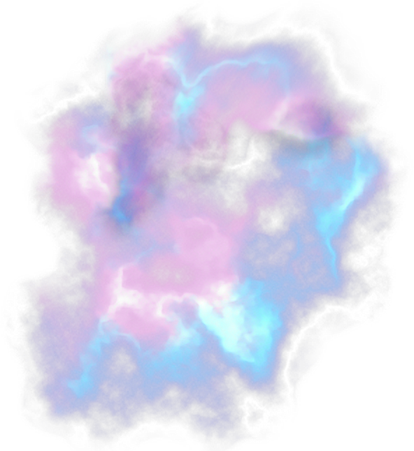 Pink And Purple Cloud Effect (592x646), Png Download