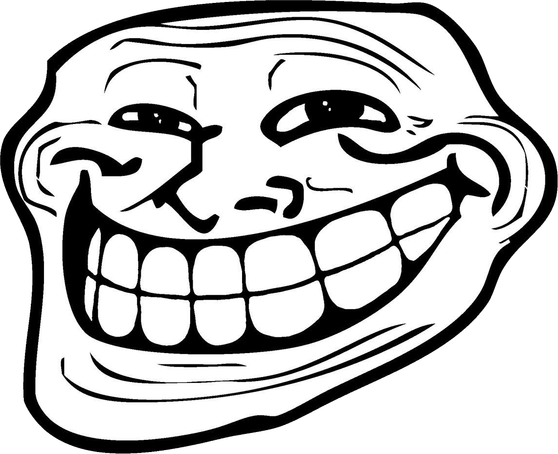 Troll Face .png (1141x927), Png Download