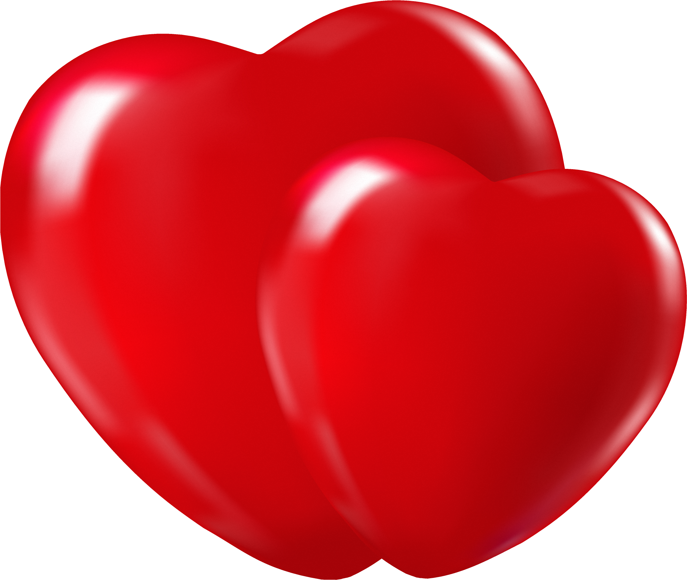 Double Hearts Png Picture - Heart Images High Resolution (2402x2043), Png Download
