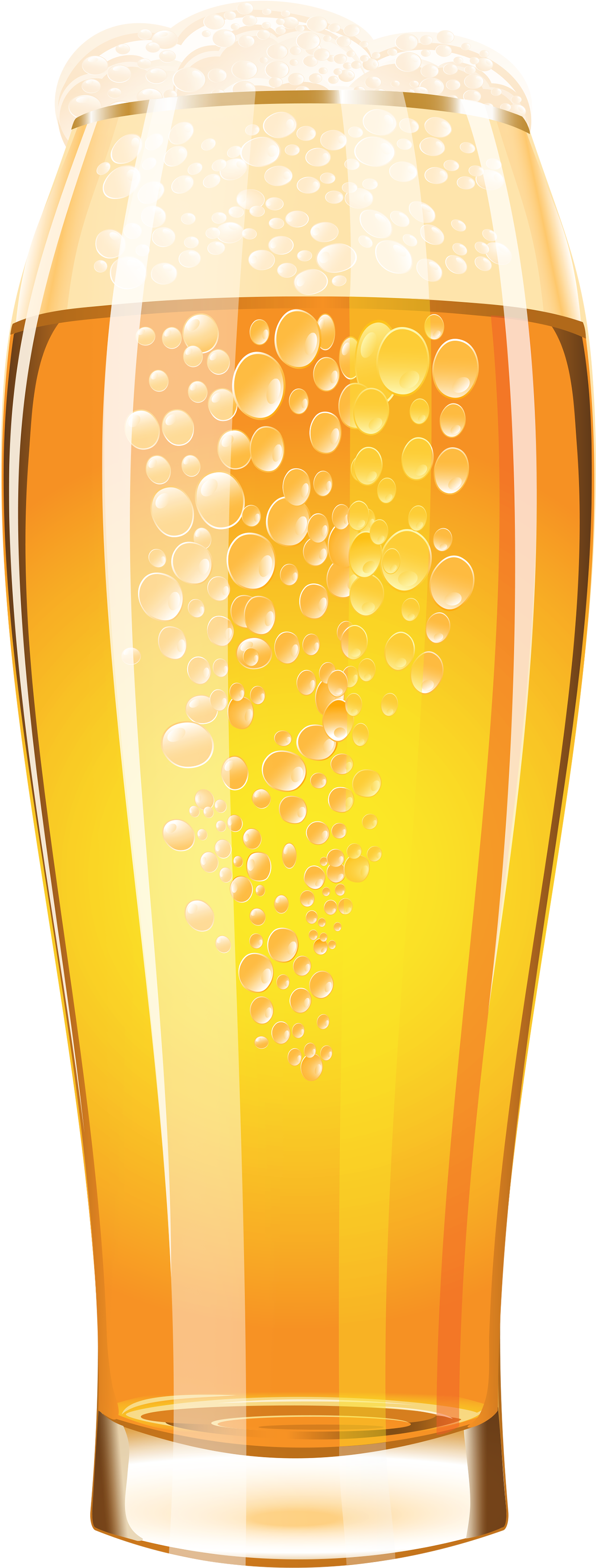 Glass Of Beer Png Vector Clipart Image - Beer Glass Vector Png (250x600), Png Download