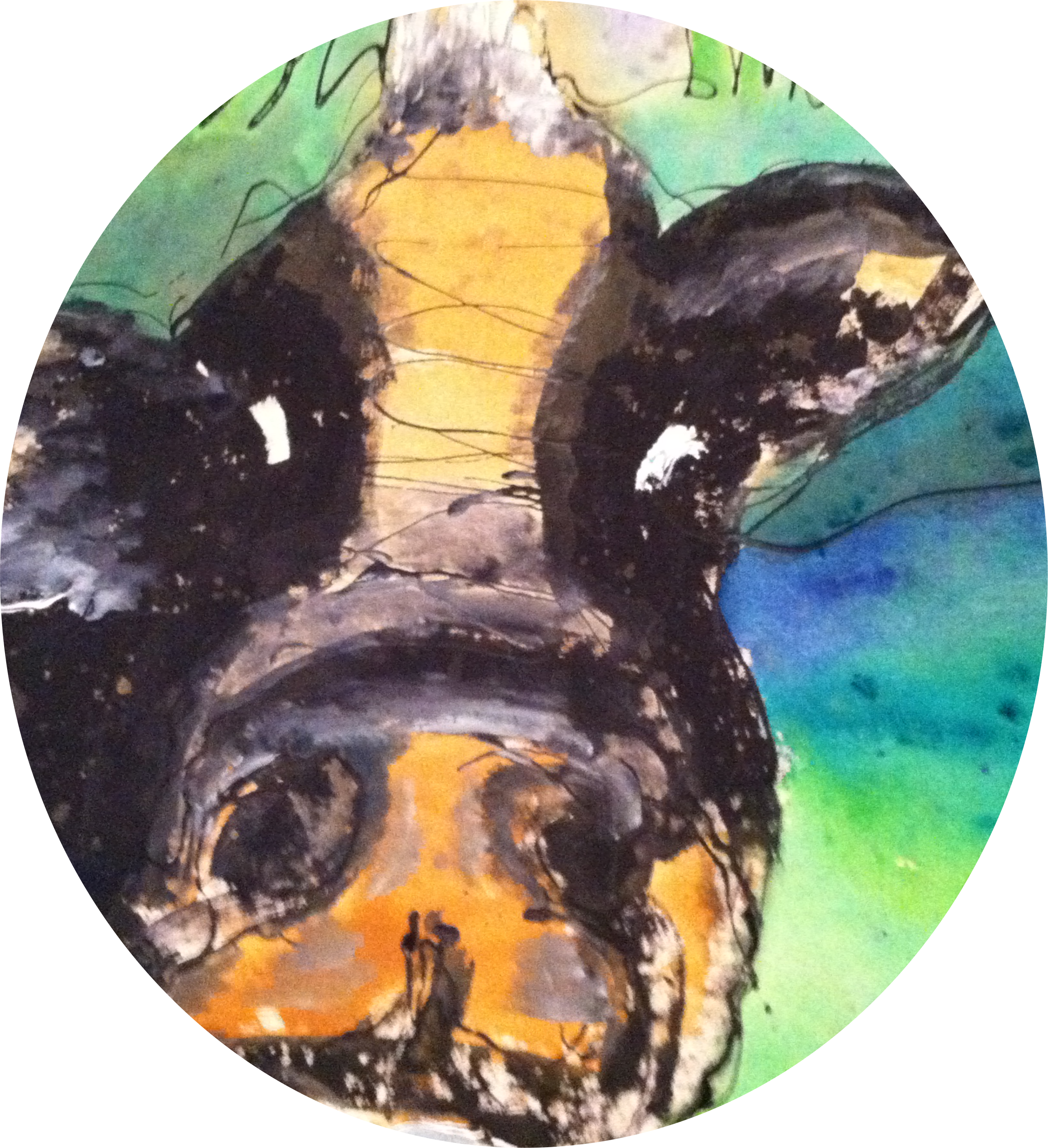 Back Round Art - Tortoise (2517x2757), Png Download