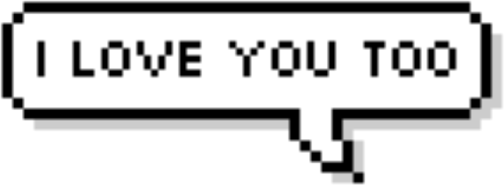 41 Images About Overlays Text Bubbles On We Heart It - Aesthetic I Love You Png (1024x418), Png Download