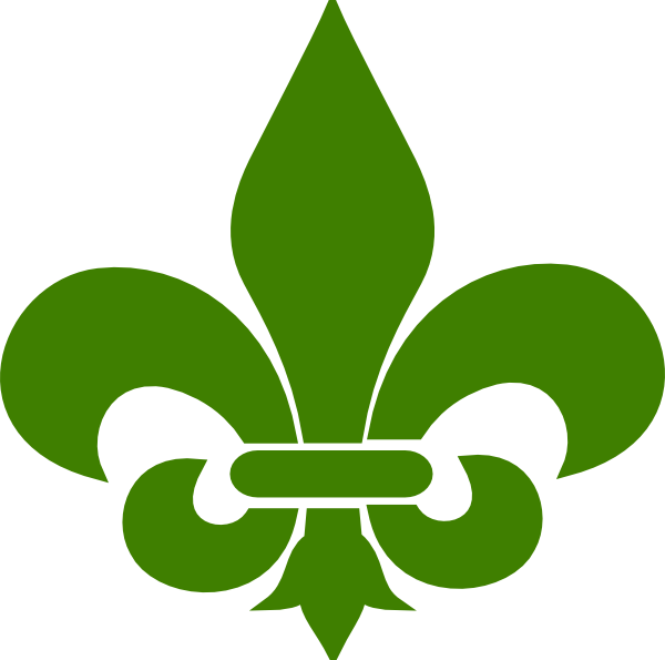 Green Fleur De Lis 1 Clip Art At Clkercom Vector Online - Fleur De Lis Green (600x595), Png Download
