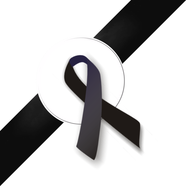 Black Ribbon Top Left - Black Ribbon Png Transparent (600x600), Png Download