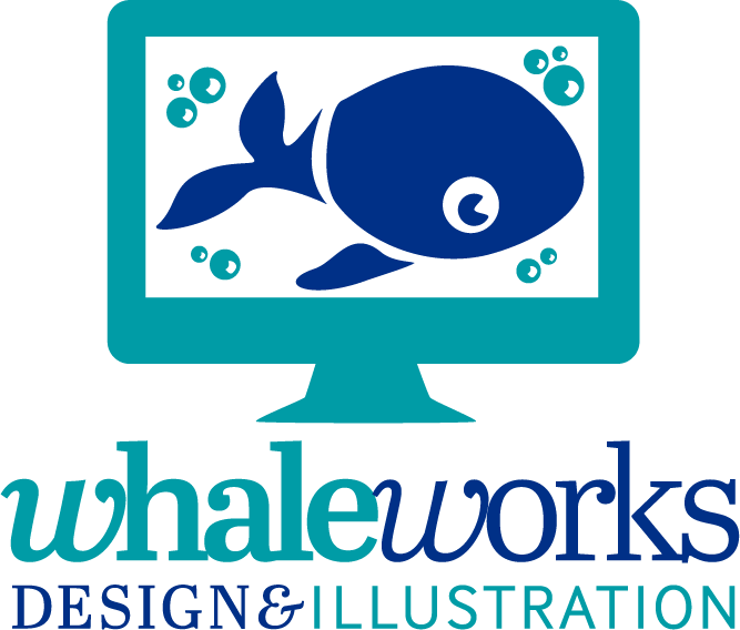Whale Works Design And Illustration (667x568), Png Download