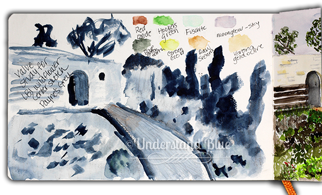 Here's The Value Sketch - Watercolor Paint (650x393), Png Download