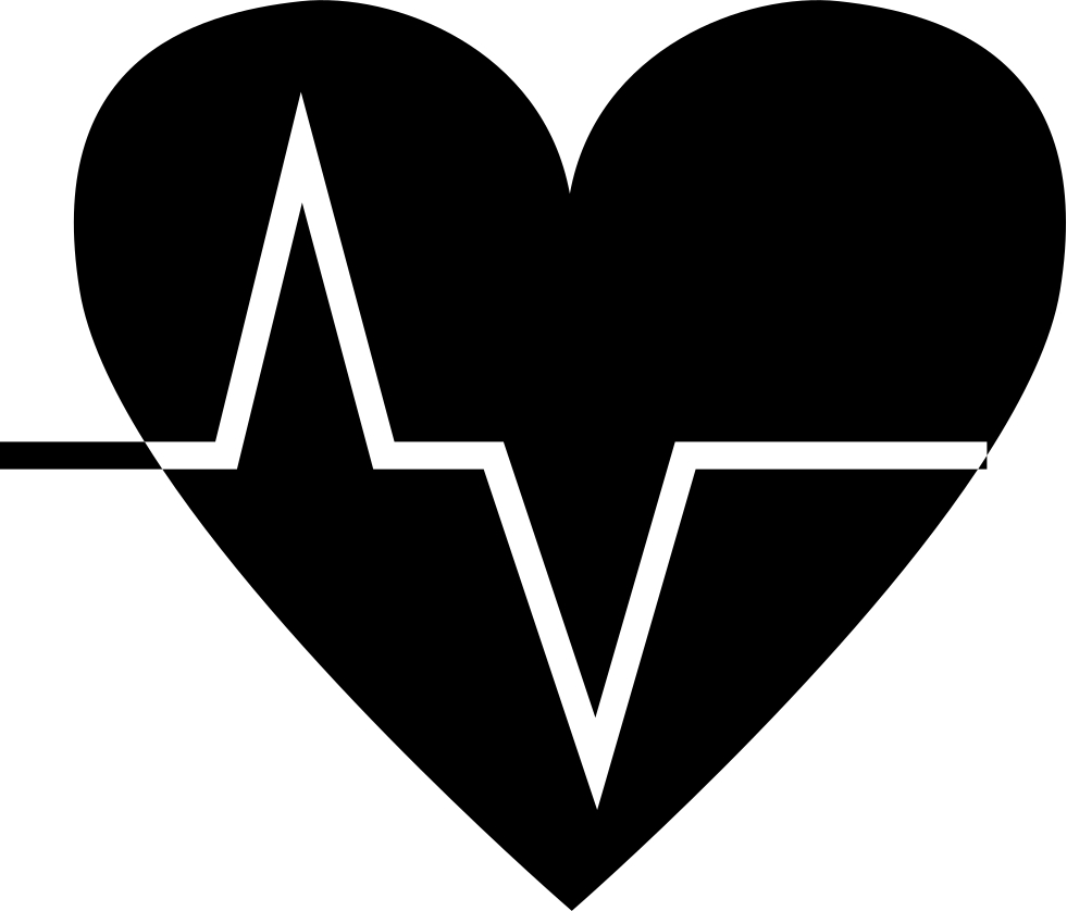 Heartbeats Svg Png Icon Free Download - Heart Ecg Icon (981x838), Png Download