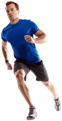 Running Man To Left - Portable Network Graphics (400x400), Png Download