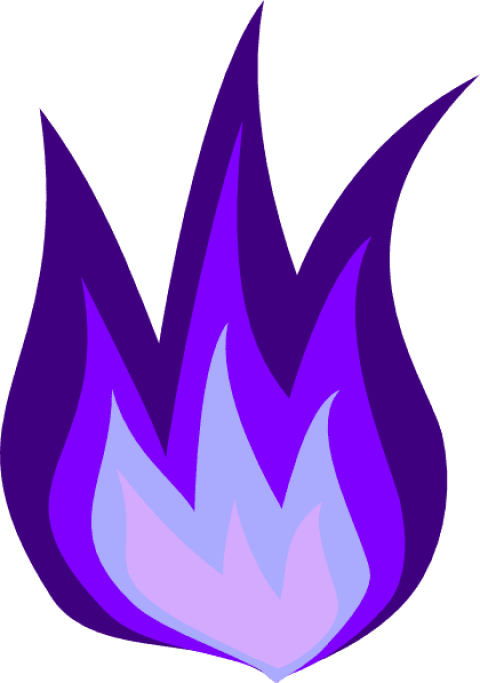 Cartoon Fire Png Free Download Best Cartoon Fire Png - Purple Fire Cutie Mark (420x597), Png Download