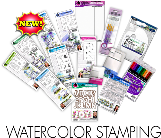 Ij Watercolor Stamping New - Watercolor Painting (576x576), Png Download