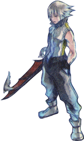 Kingdom Hearts Character Models - Kingdom Hearts Fanart Riku (379x501), Png Download