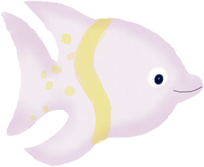 Fishes Aquarela Watercolor Catarinazs - Pomacentridae (681x555), Png Download