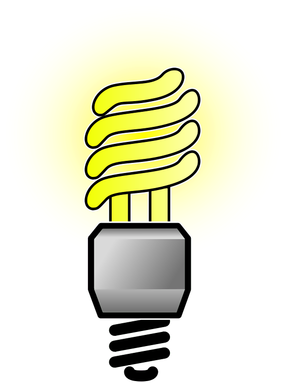 Led Light Bulb Clip Art (606x800), Png Download