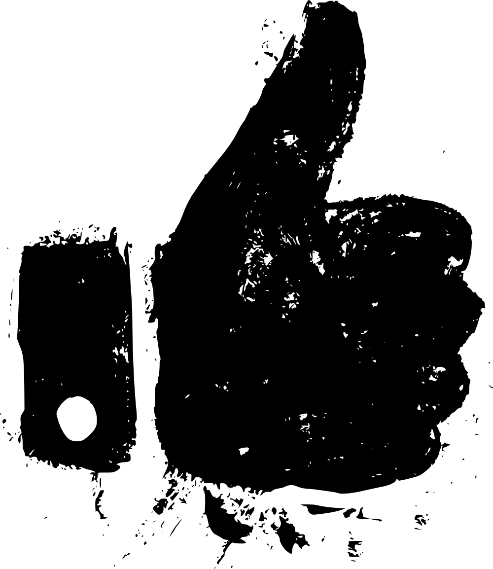 Png File Size - Thumbs Up Chalk Drawing Png (887x1024), Png Download