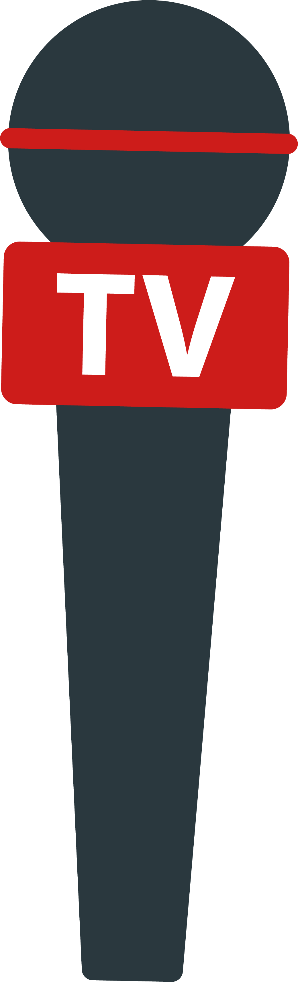 Microphone Png Transparent Free Images - Microphone Clipart Png (1040x3427), Png Download