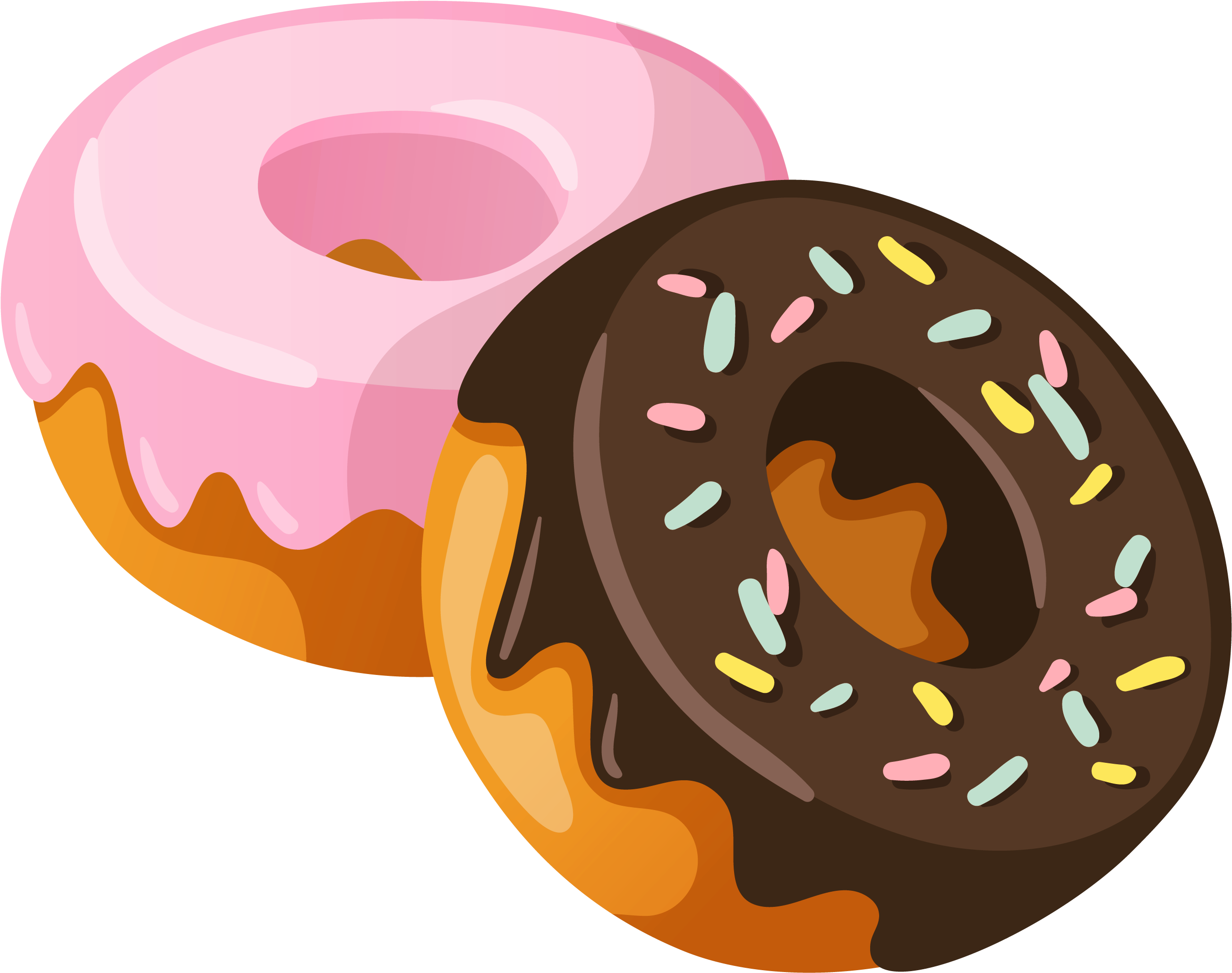Svg Royalty Free Stock Donuts Png Clipart Picture Planner - Donut Clipart Transparent Background (600x477), Png Download