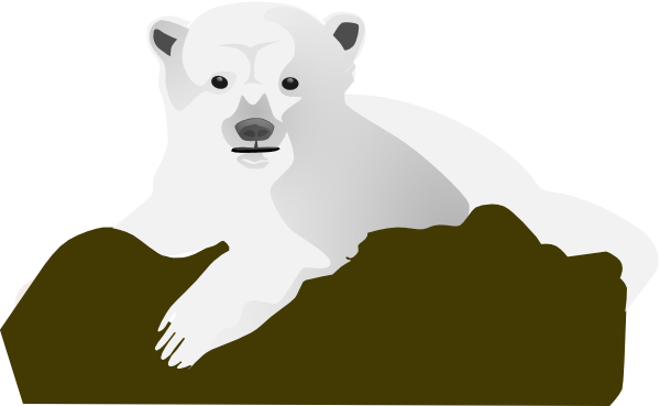 Picture Stock The Clip Art At Clker Com Vector - Polar Bear Vector Png (600x369), Png Download