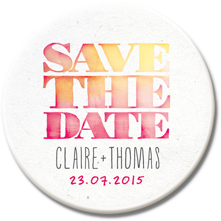 Save The Date - Label (700x700), Png Download