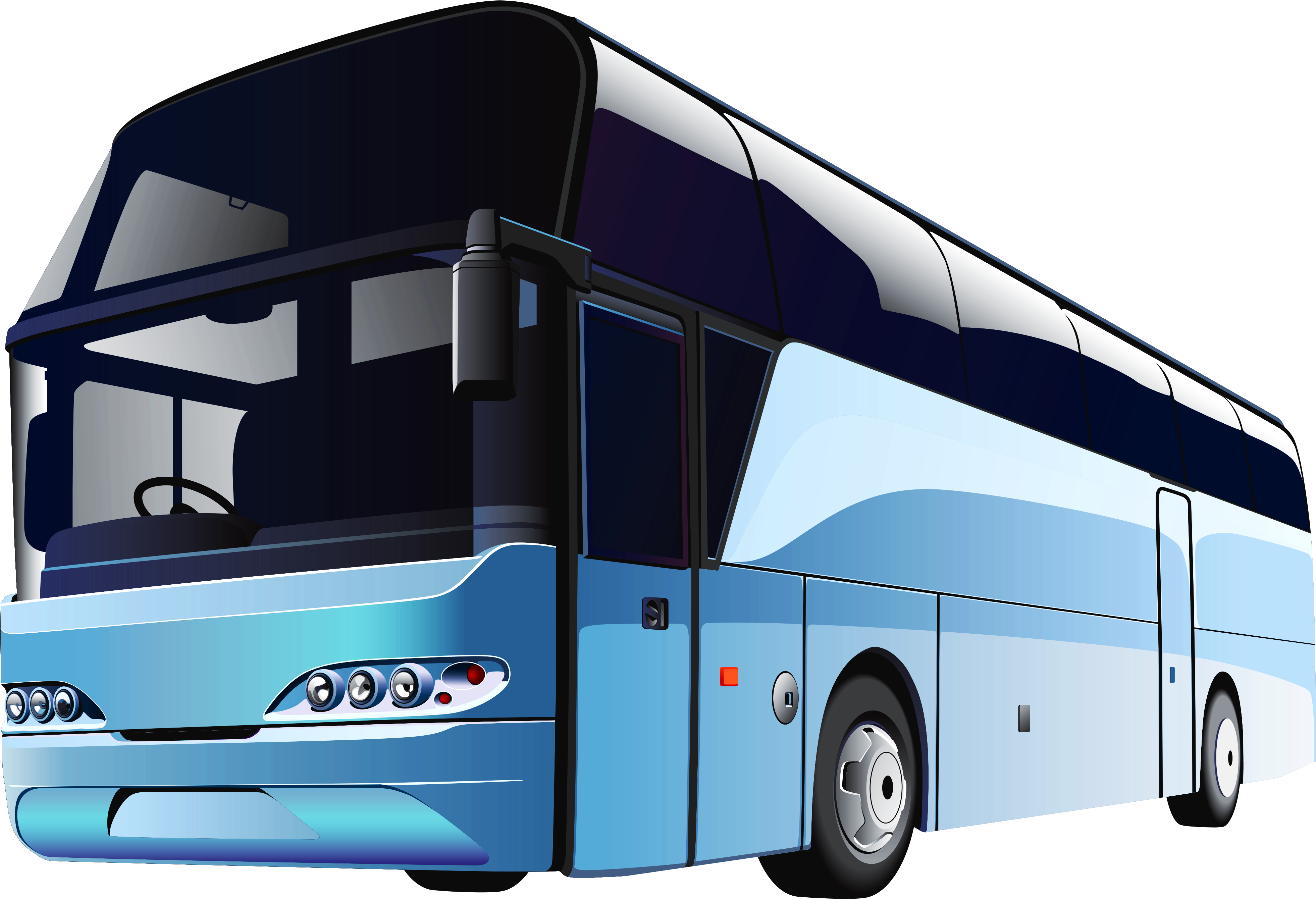Blue Bus Png Clipart - Bus Png (4161x2873), Png Download