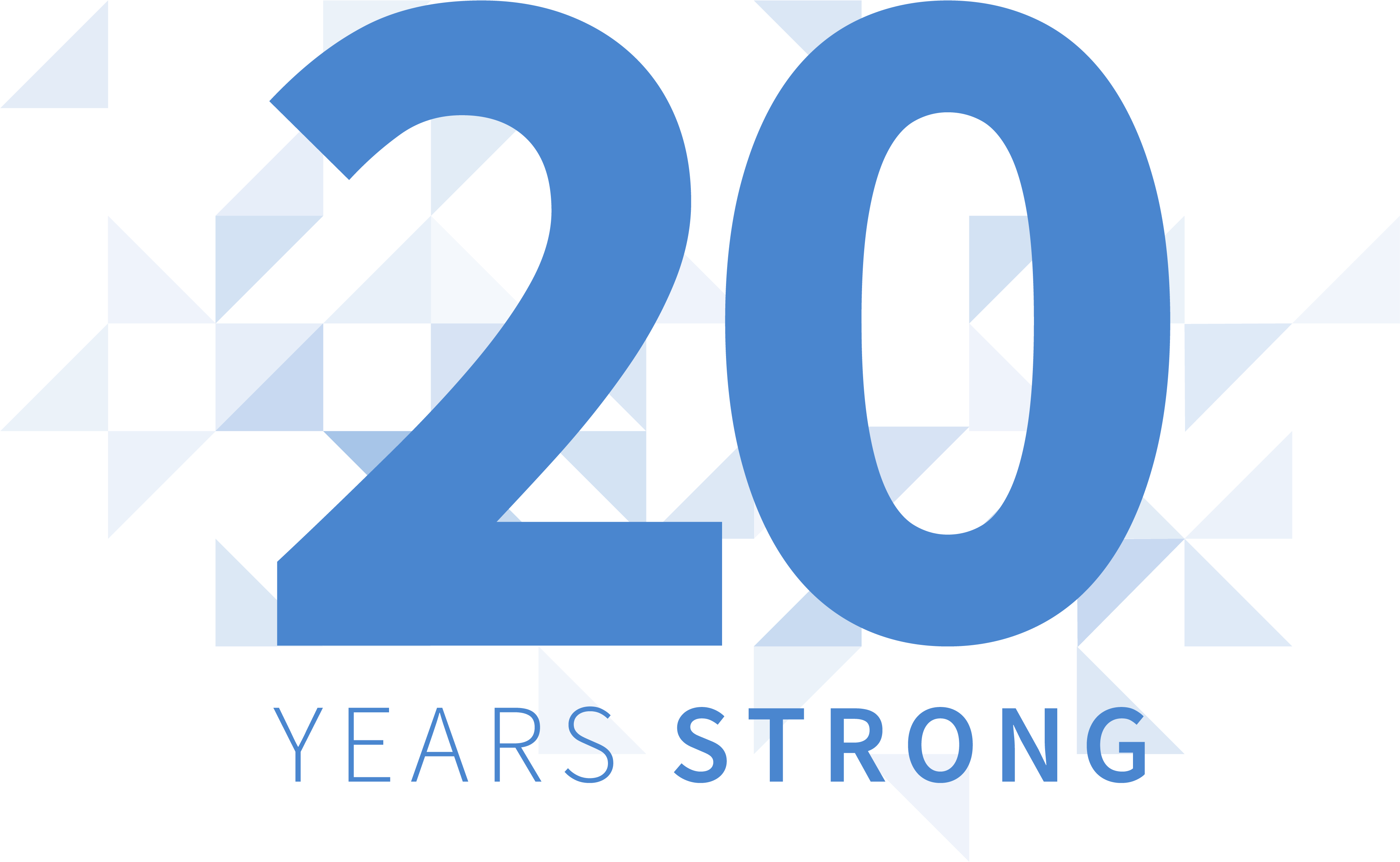 Birthday Logo For 20 Years Of Gnome - Number (5692x2976), Png Download