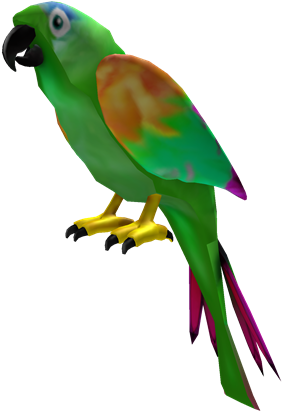 Captain Party Pirate's Attack Parrot - Parakeet Roblox (420x420), Png Download