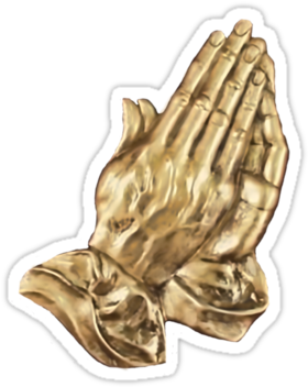 Your Date Of Birth - Gold Prayer Hands Png (375x360), Png Download