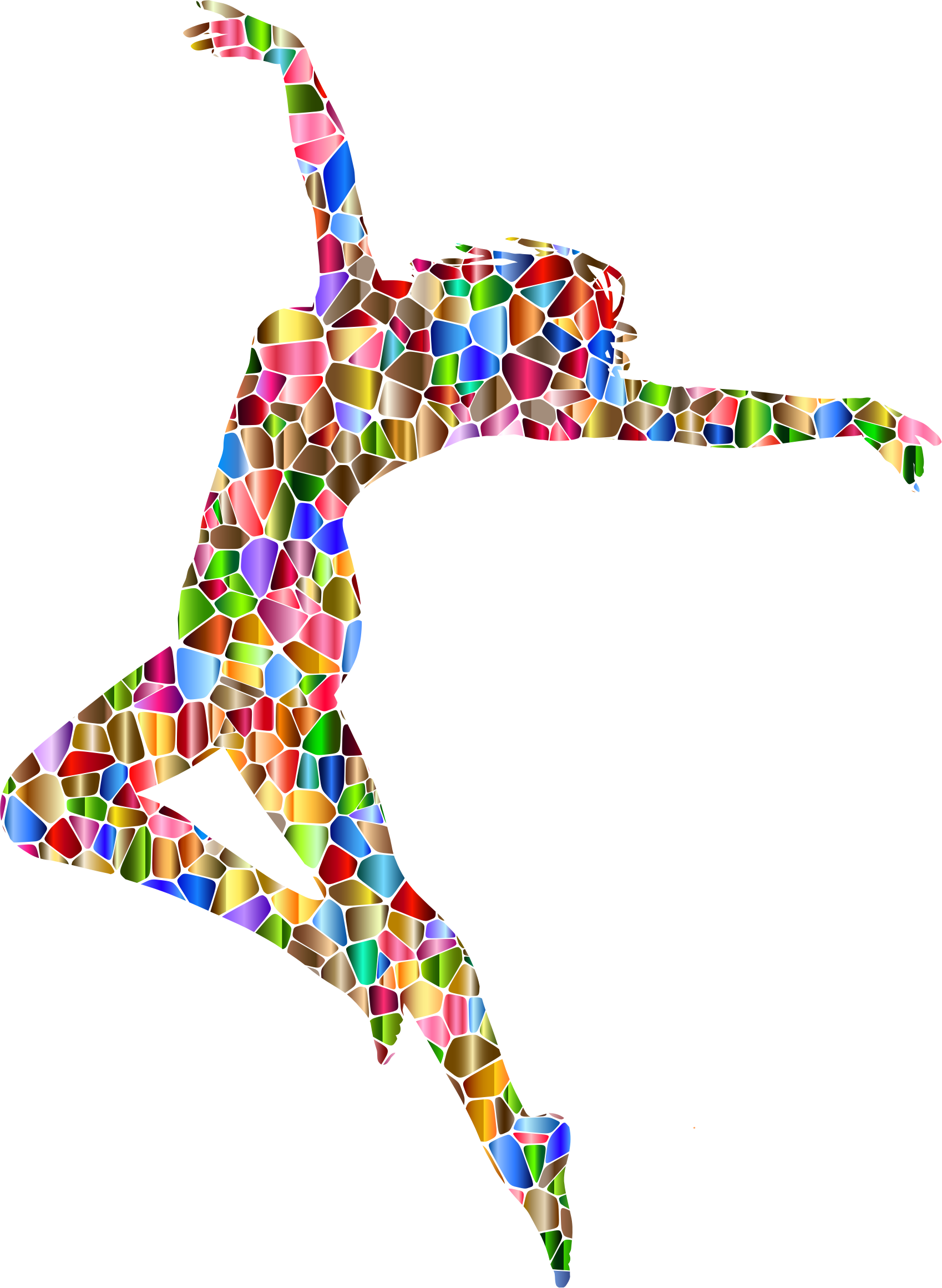 Girl Dance Png Clipart - Woman Silhouette Abstract Png (1698x2321), Png Download